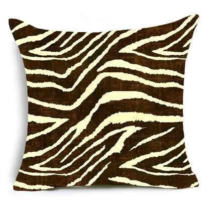 Animal print pillowcase cushion cover for living room sofa
