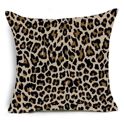 Animal print pillowcase cushion cover for living room sofa