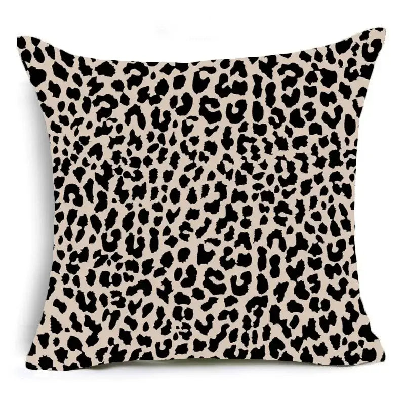 Animal print pillowcase cushion cover for living room sofa