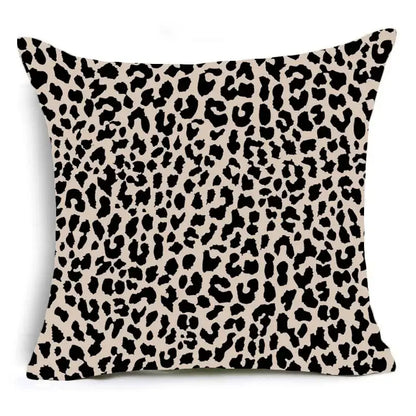 Animal print pillowcase cushion cover for living room sofa