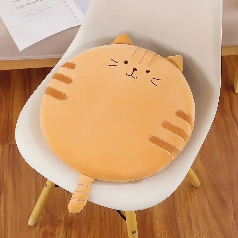 Animal print round office chair cushion bedroom memory foam decor