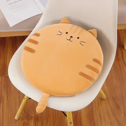 Animal print round office chair cushion bedroom memory foam decor