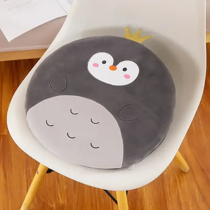 Animal print round office chair cushion bedroom memory foam decor