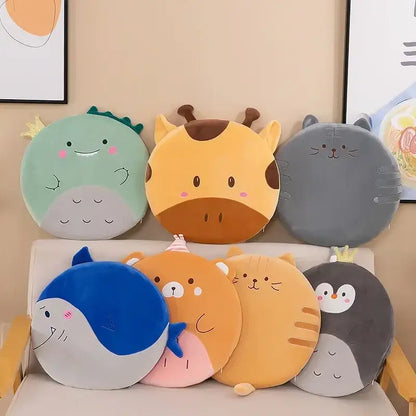 Animal print round office chair cushion bedroom memory foam decor