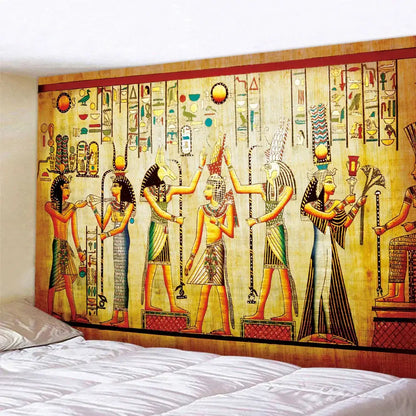 Hippie bohemian home egyptian animal psychedelic tapestry bedroom