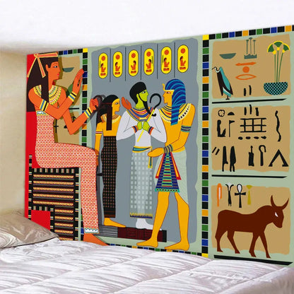 Hippie bohemian home egyptian animal psychedelic tapestry bedroom