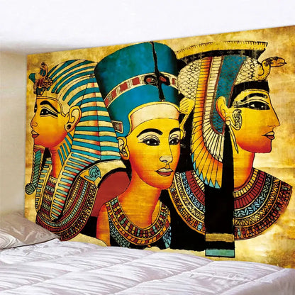 Hippie bohemian home egyptian animal psychedelic tapestry bedroom