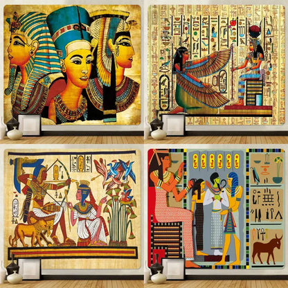 Hippie bohemian home egyptian animal psychedelic tapestry bedroom