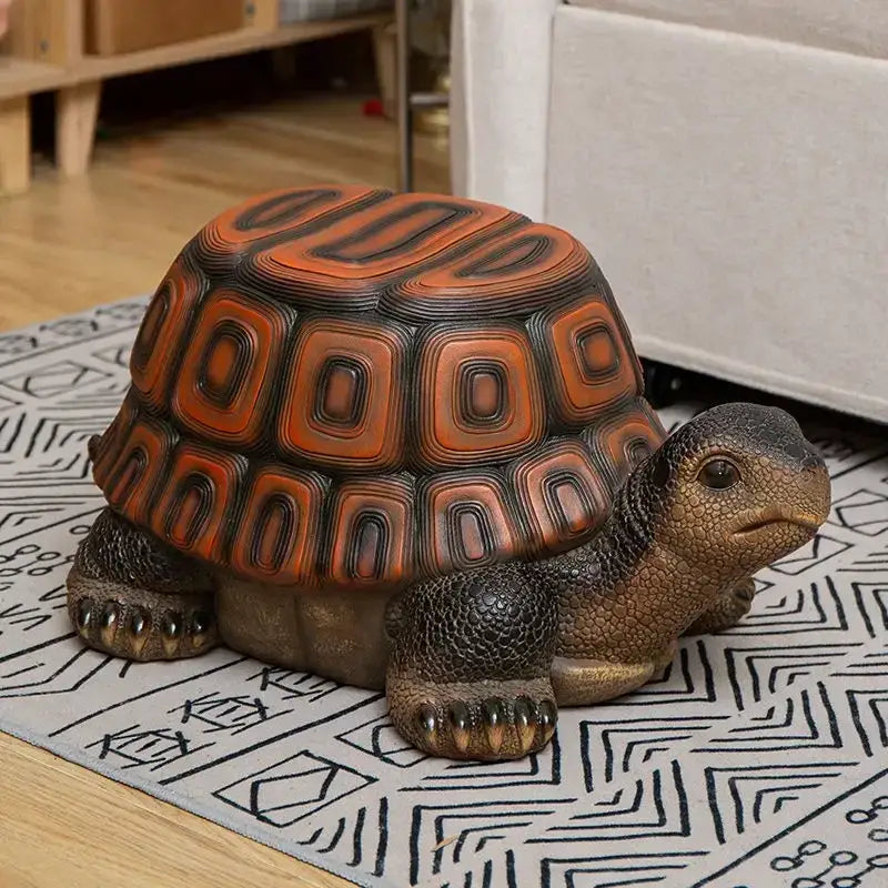 Gray baby elephant resin sculpture footstool seat living room decor