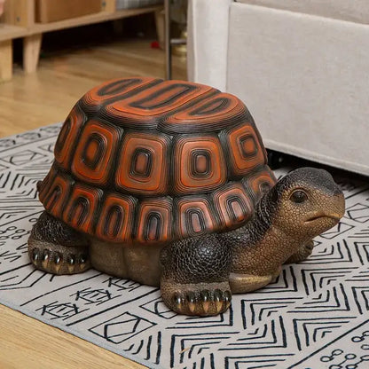 Gray baby elephant resin sculpture footstool seat living room decor