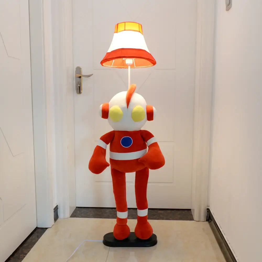 Plush cat animal shape led floor lamp for children bedroom