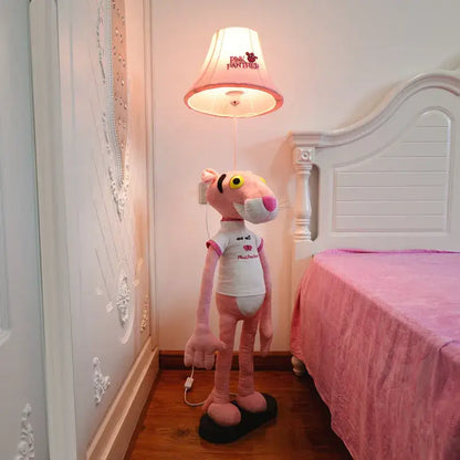 Plush cat animal shape led floor lamp for children bedroom