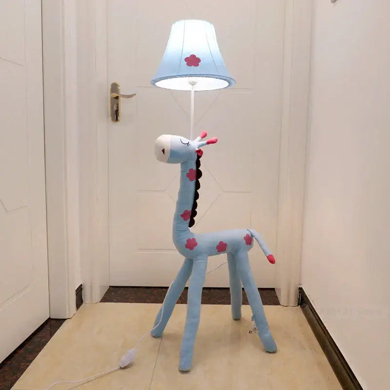 Plush cat animal shape led floor lamp for children bedroom