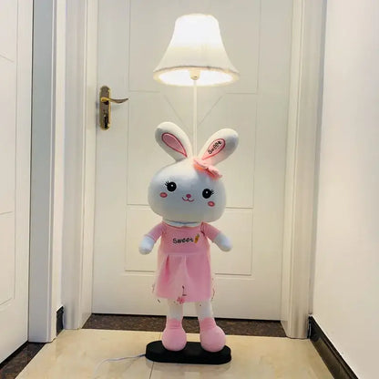 Plush cat animal shape led floor lamp for children bedroom