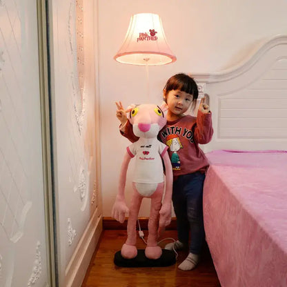Plush cat animal shape led floor lamp for children bedroom