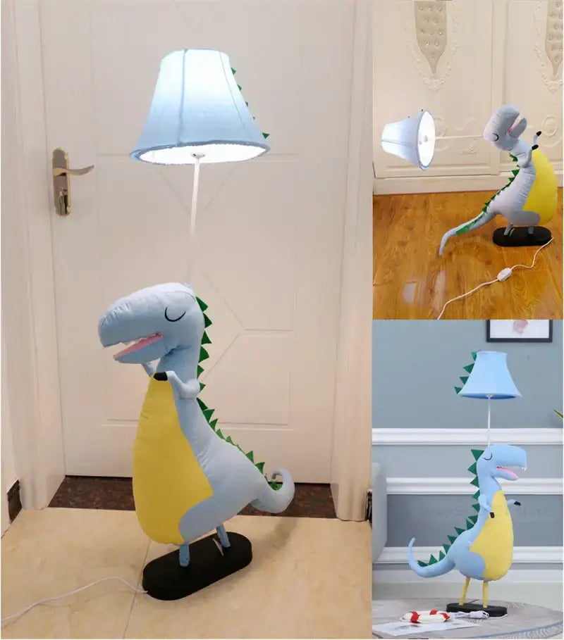 Plush cat animal shape led floor lamp for children bedroom