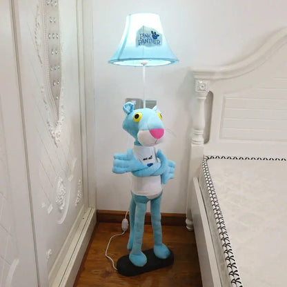 Plush cat animal shape led floor lamp for children bedroom
