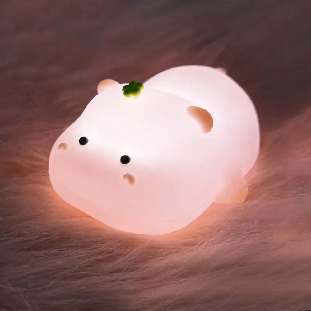 Cute panda silicone night light bedroom animal bedside lamp