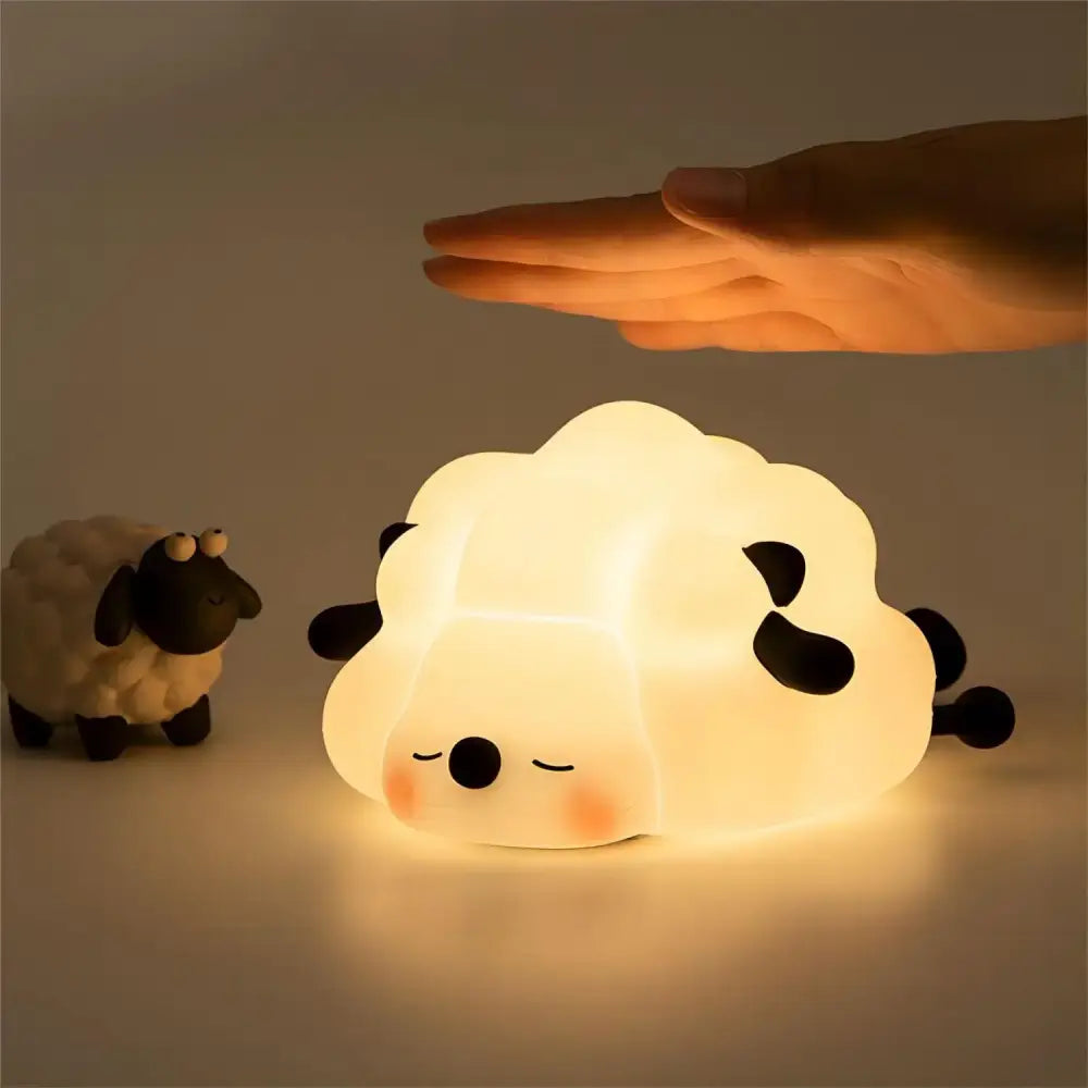 Cute panda silicone night light bedroom animal bedside lamp