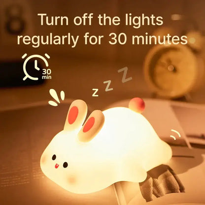 Cute panda silicone night light bedroom animal bedside lamp