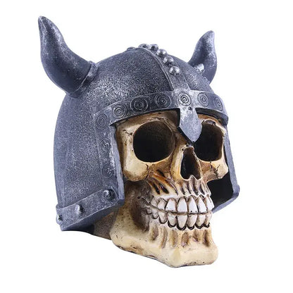 Viking horned animal skull ornament living room halloween decor