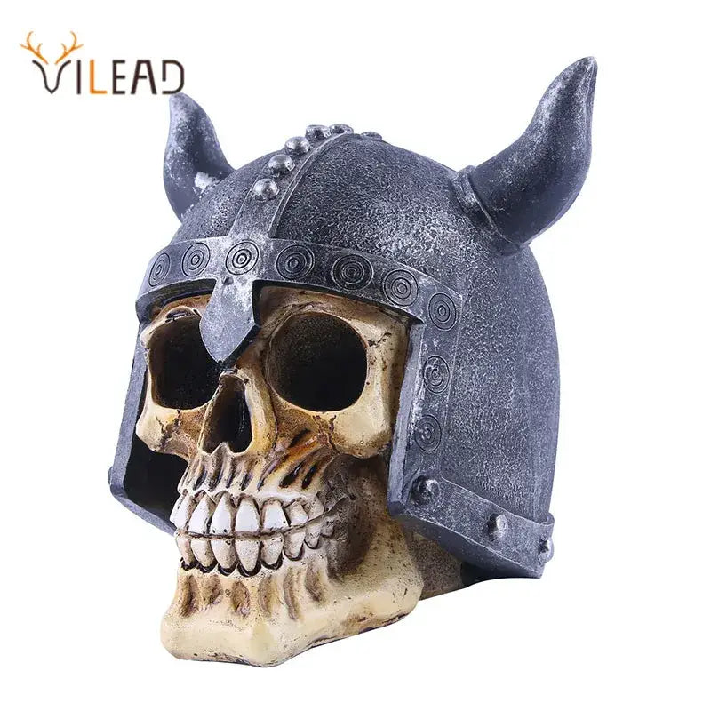 Viking horned animal skull ornament living room halloween decor