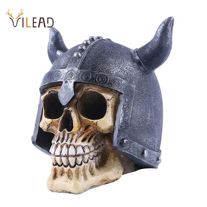 Viking horned animal skull ornament living room halloween decor