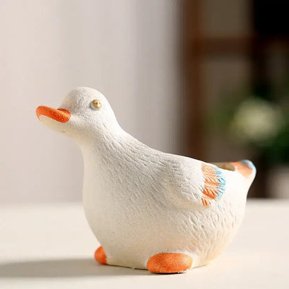 Cute pastel & orange animal vase succulent pot garden planter