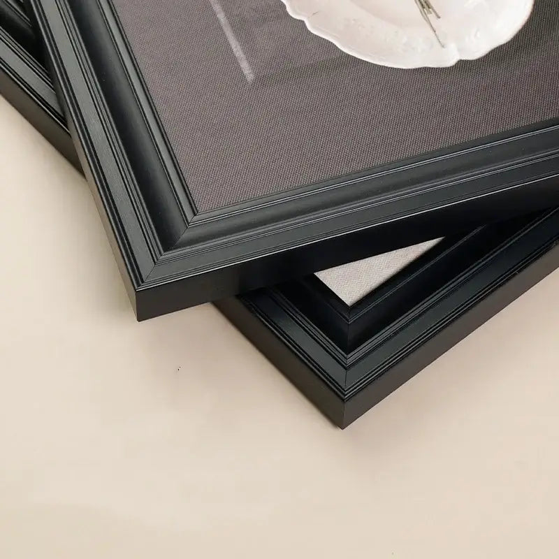 Modern 3d white and black animal wall decor frame set bedroom art