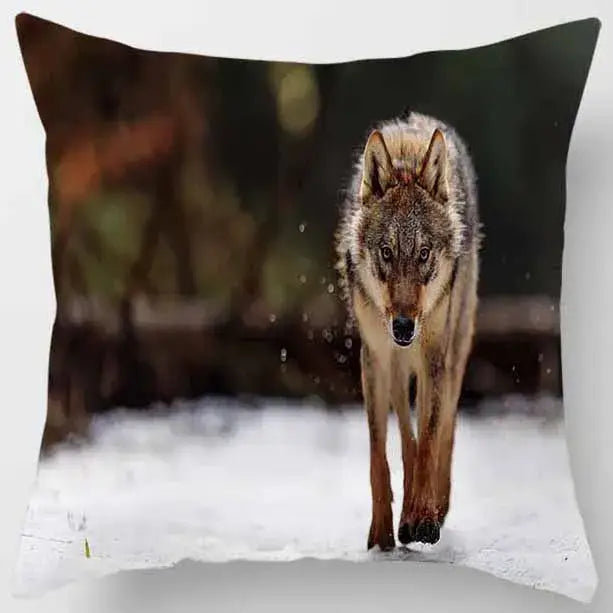 animals world tiger lion pillow case living room set