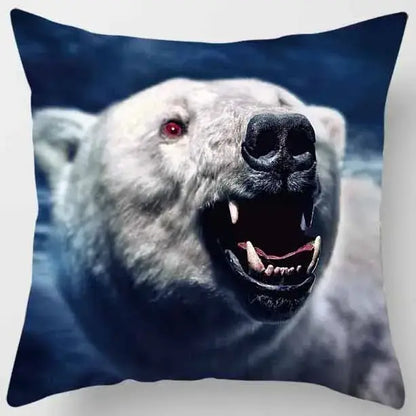 animals world tiger lion pillow case living room set