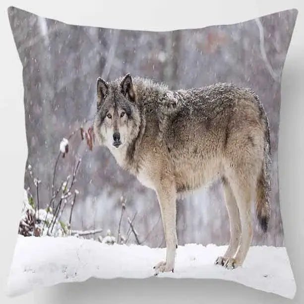 animals world tiger lion pillow case living room set