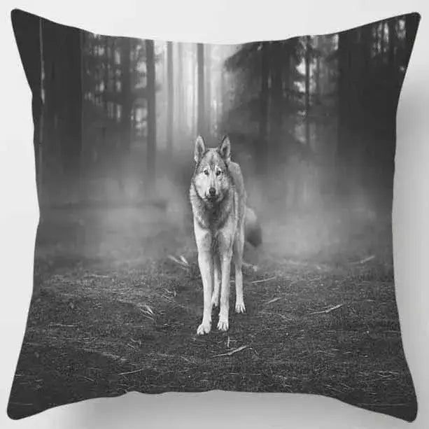 animals world tiger lion pillow case living room set
