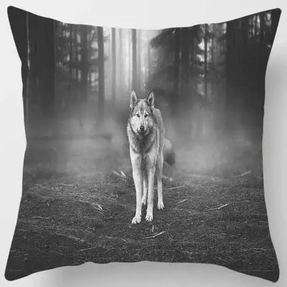 animals world tiger lion pillow case living room set