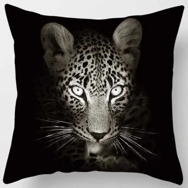animals world tiger lion pillow case living room set