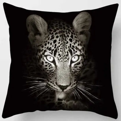 animals world tiger lion pillow case living room set