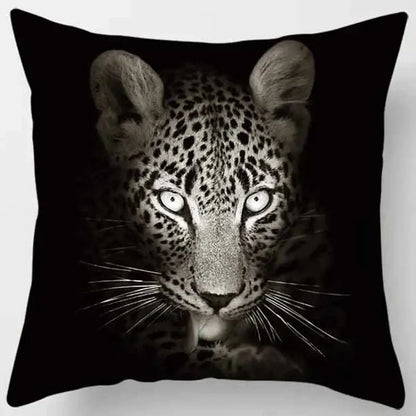 animals world tiger lion pillow case living room set