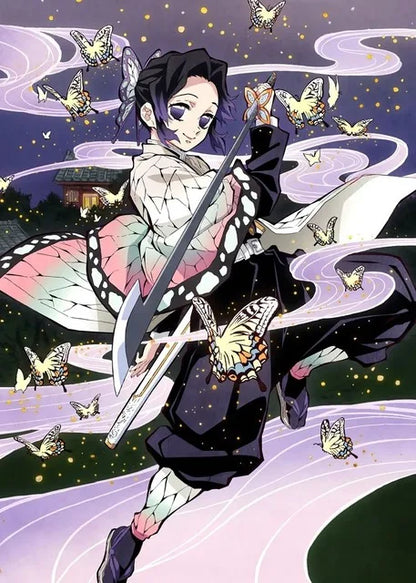 DecorBites™ "Anime Demon Slayer Character Posters, Canvas Wall Art"