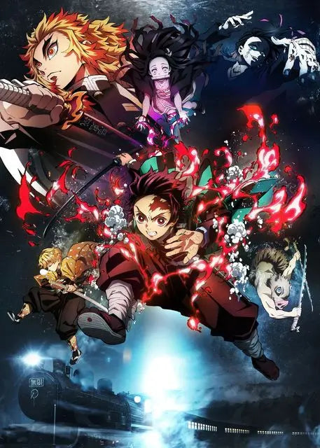 DecorBites™ "Anime Demon Slayer Character Posters, Canvas Wall Art"