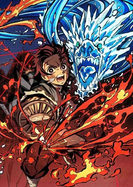 DecorBites™ "Anime Demon Slayer Character Posters, Canvas Wall Art"