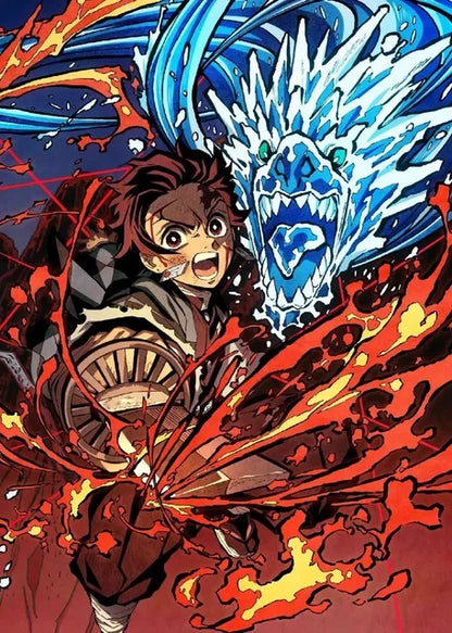 DecorBites™ "Anime Demon Slayer Character Posters, Canvas Wall Art"