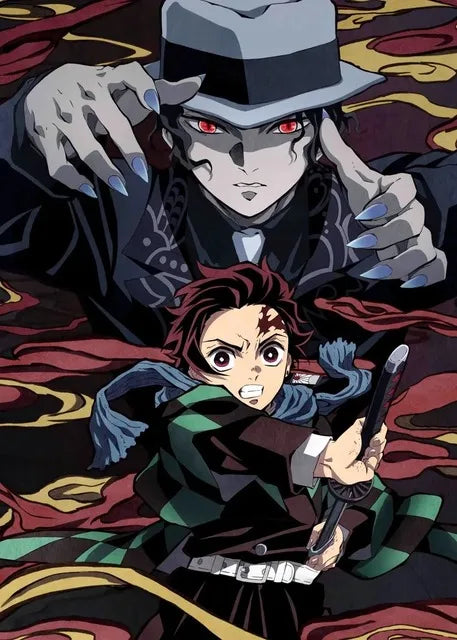 DecorBites™ "Anime Demon Slayer Character Posters, Canvas Wall Art"