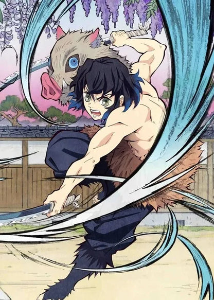 DecorBites™ "Anime Demon Slayer Character Posters, Canvas Wall Art"