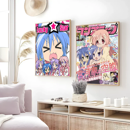 DecorBites™ Anime Lucky Star Girl Poster - Waterproof Home Decor