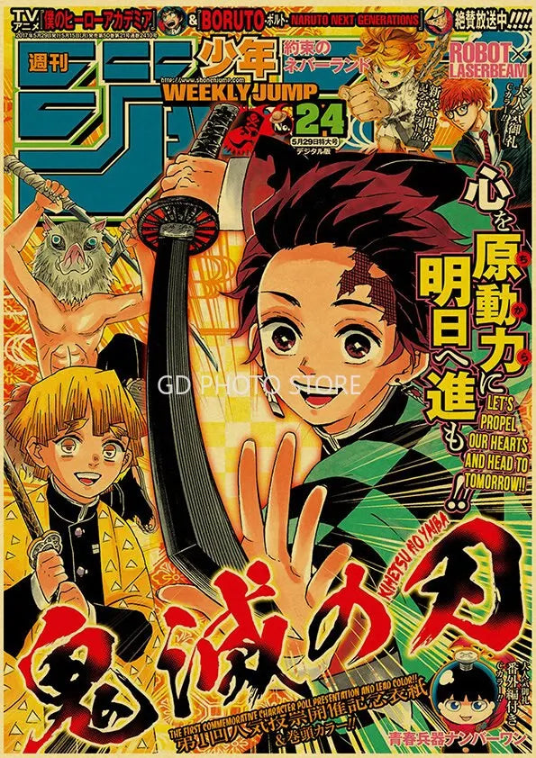 DecorBites™ Anime Poster Set: Chainsaw Man, Attack on Titan, Haikyuu