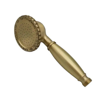 Antique brass scalloped handheld shower head bathroom handheld nozzle