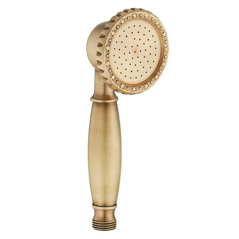 Antique brass scalloped handheld shower head bathroom handheld nozzle