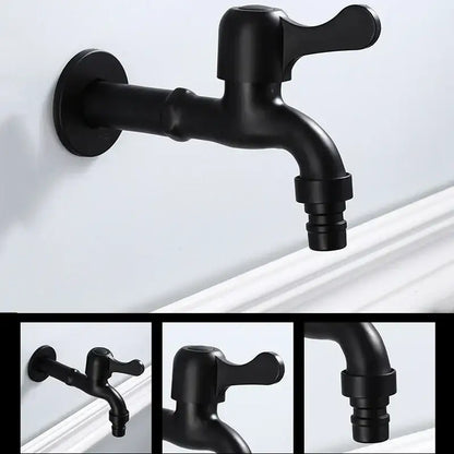 Antique black brass bibcock tap garden wall mount faucet