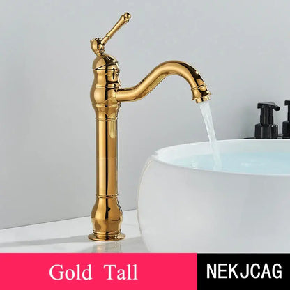 Antique brass single handle basin faucet bathroom sink mixer tap