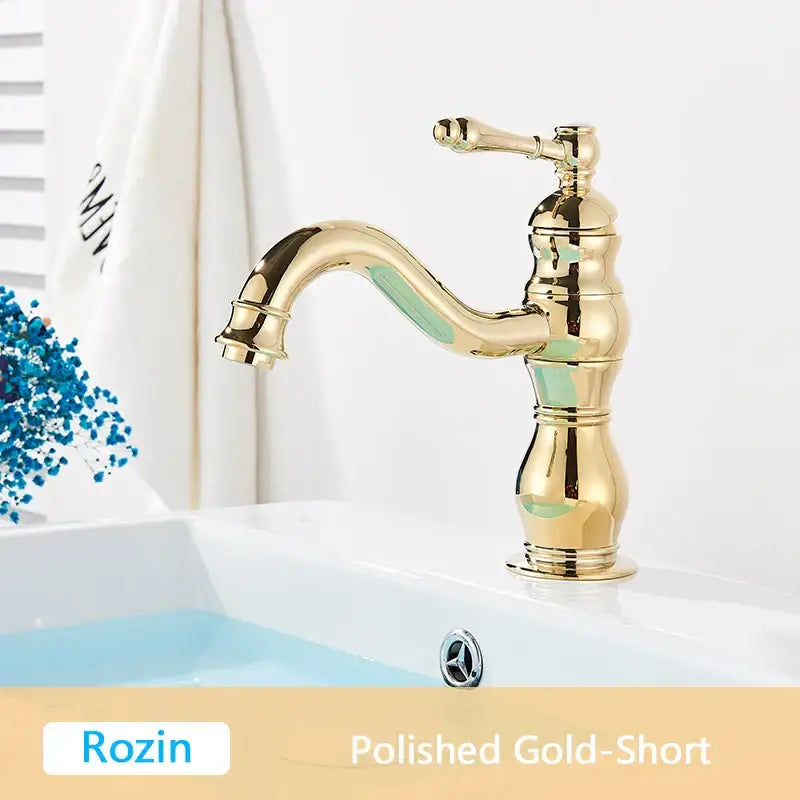 Antique brass single handle basin faucet bathroom mixer tap